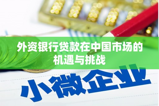 德化外资银行贷款在中国市场的机遇与挑战