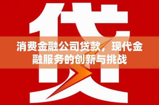 德化消费金融公司贷款，现代金融服务的创新与挑战