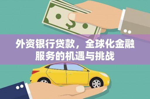 德化外资银行贷款，全球化金融服务的机遇与挑战