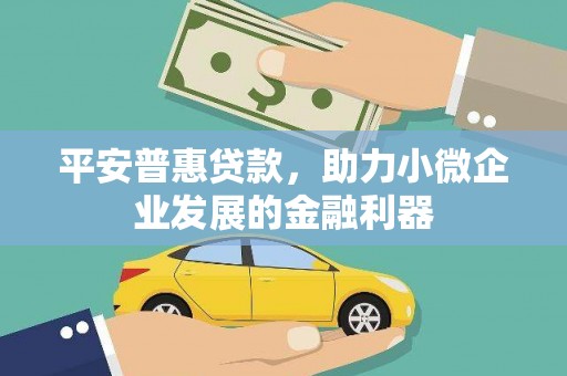 德化平安普惠贷款，助力小微企业发展的金融利器