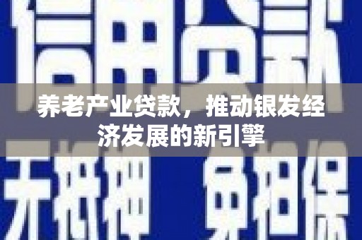 德化养老产业贷款，推动银发经济发展的新引擎