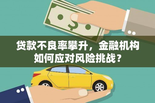 德化贷款不良率攀升，金融机构如何应对风险挑战？