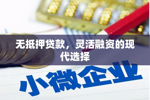 德化无抵押贷款，灵活融资的现代选择