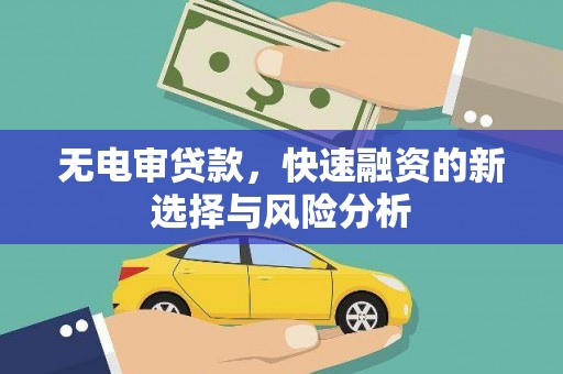 德化无电审贷款，快速融资的新选择与风险分析
