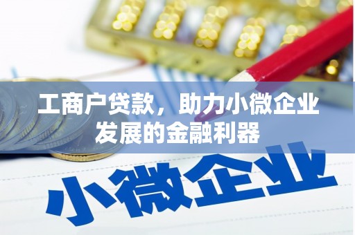 德化工商户贷款，助力小微企业发展的金融利器