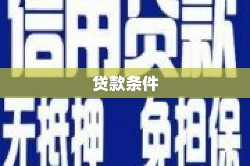 德化贷款条件