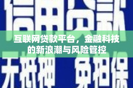 德化互联网贷款平台，金融科技的新浪潮与风险管控