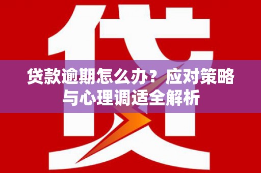 德化贷款逾期怎么办？应对策略与心理调适全解析